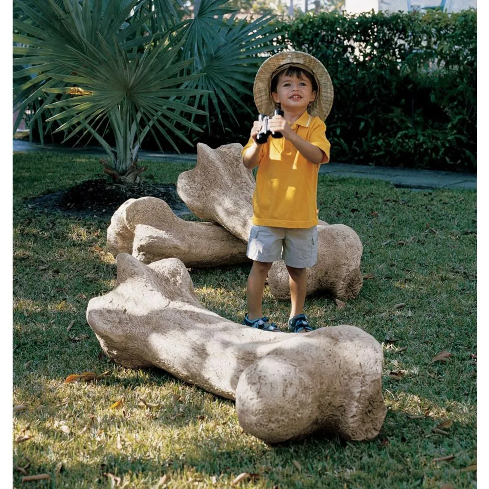 Gigantic Dinosaur Bone Fossil Statue