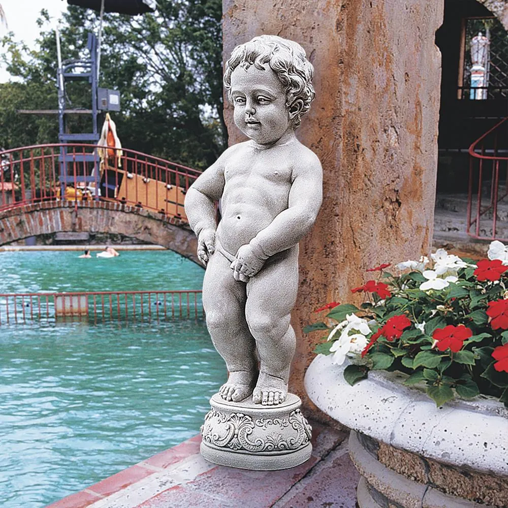 The Peeing Boy of Brussels Piped Statue
