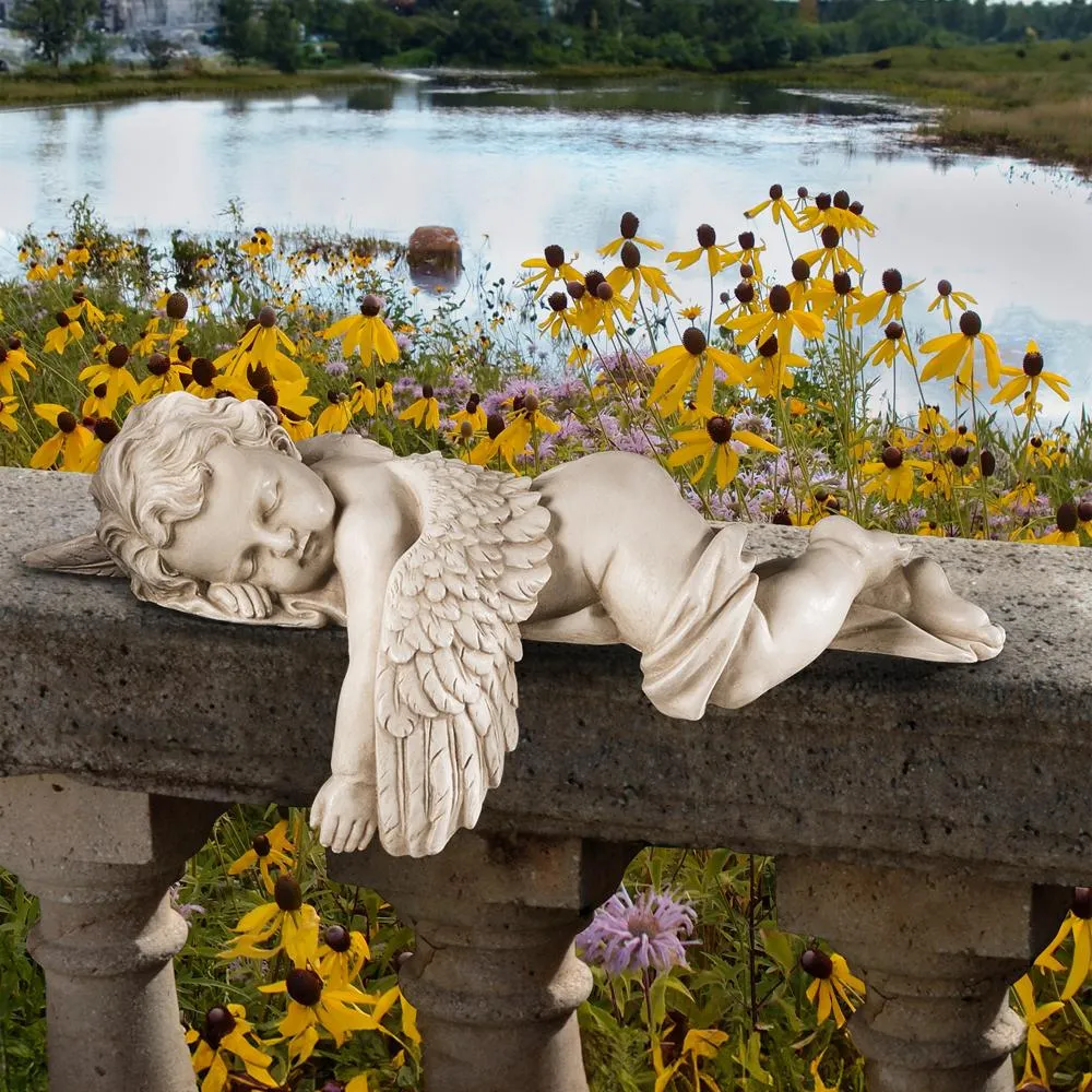 Sleepy Time Baby Angel Sitter Statue: Each