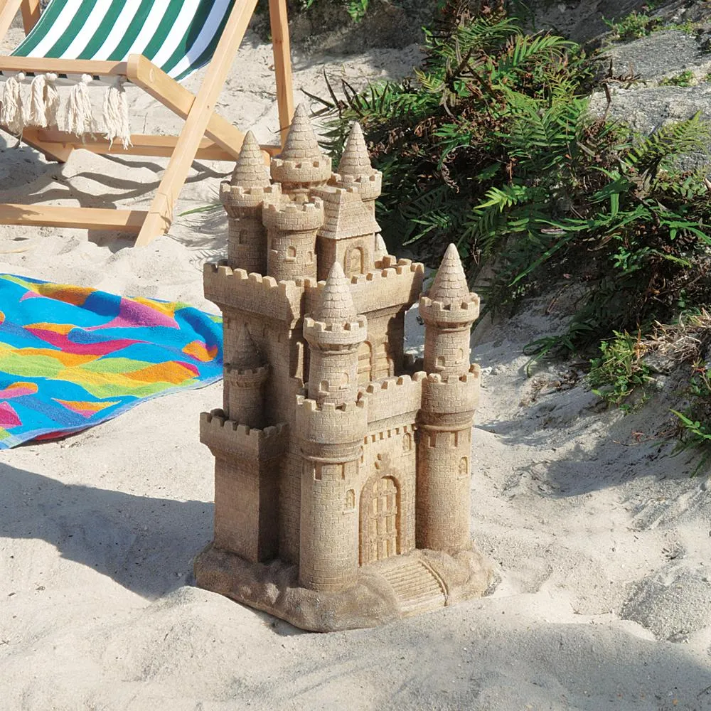 Sand Castle by the Sea Beach Statue