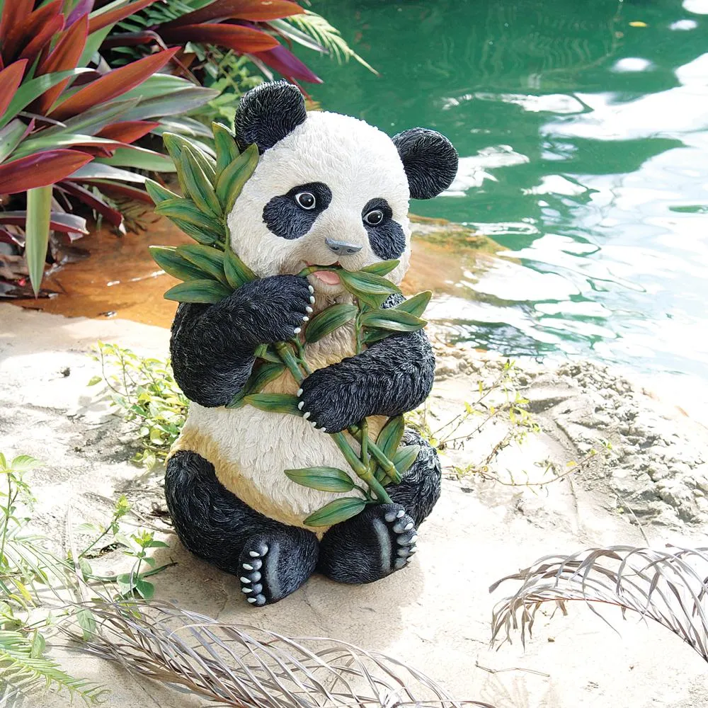 Tian Shan the Asian Panda Bear Garden Statue