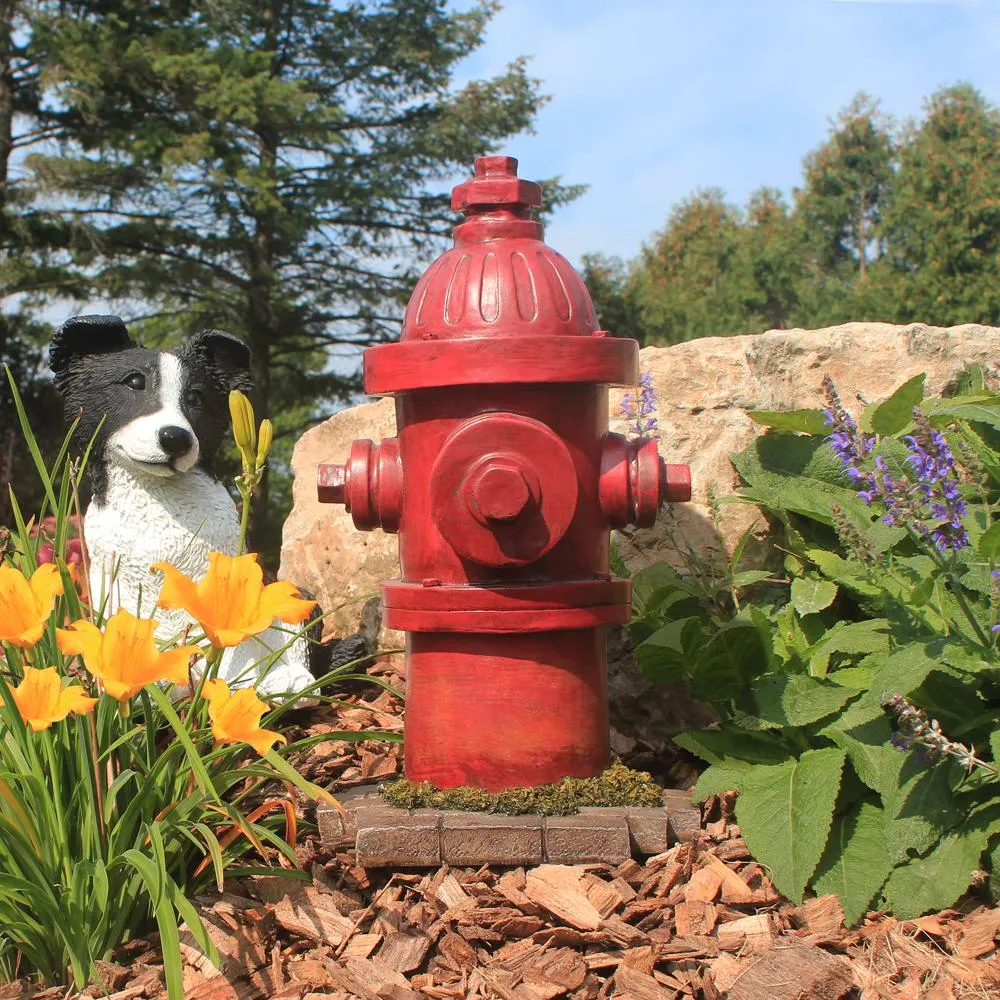 Dog's Second Best Friend Fire Hydrant Statue: Medium