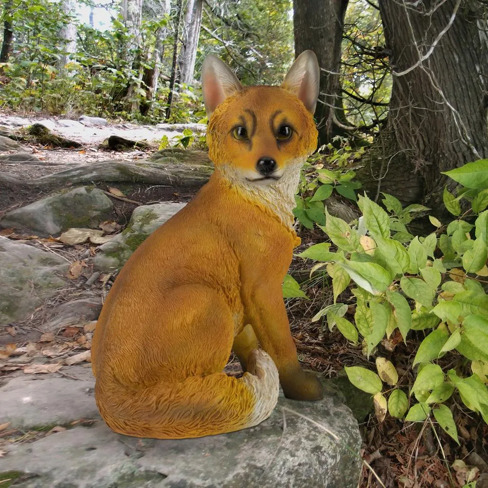 Woodie the Woodland Fox Garden Statue
