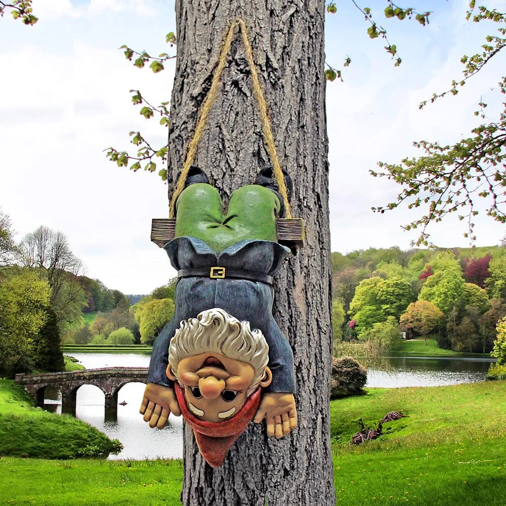 Alfie the Acrobat Swinging Garden Gnome Statue