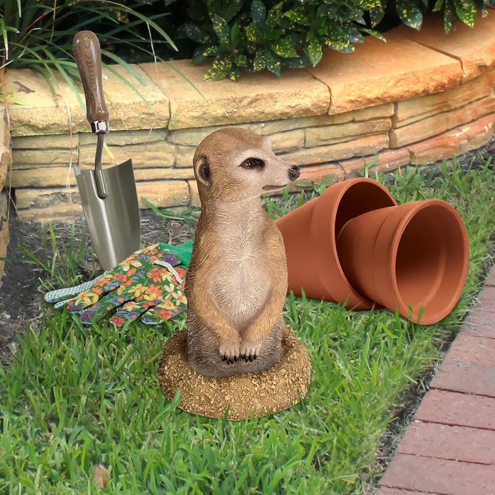 Hole in One African Meerkat Garden Statue: Each