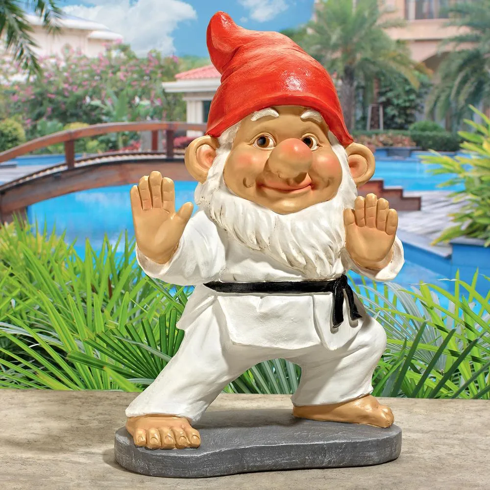 Karate Kobi Martial Arts Garden Gnome Statue