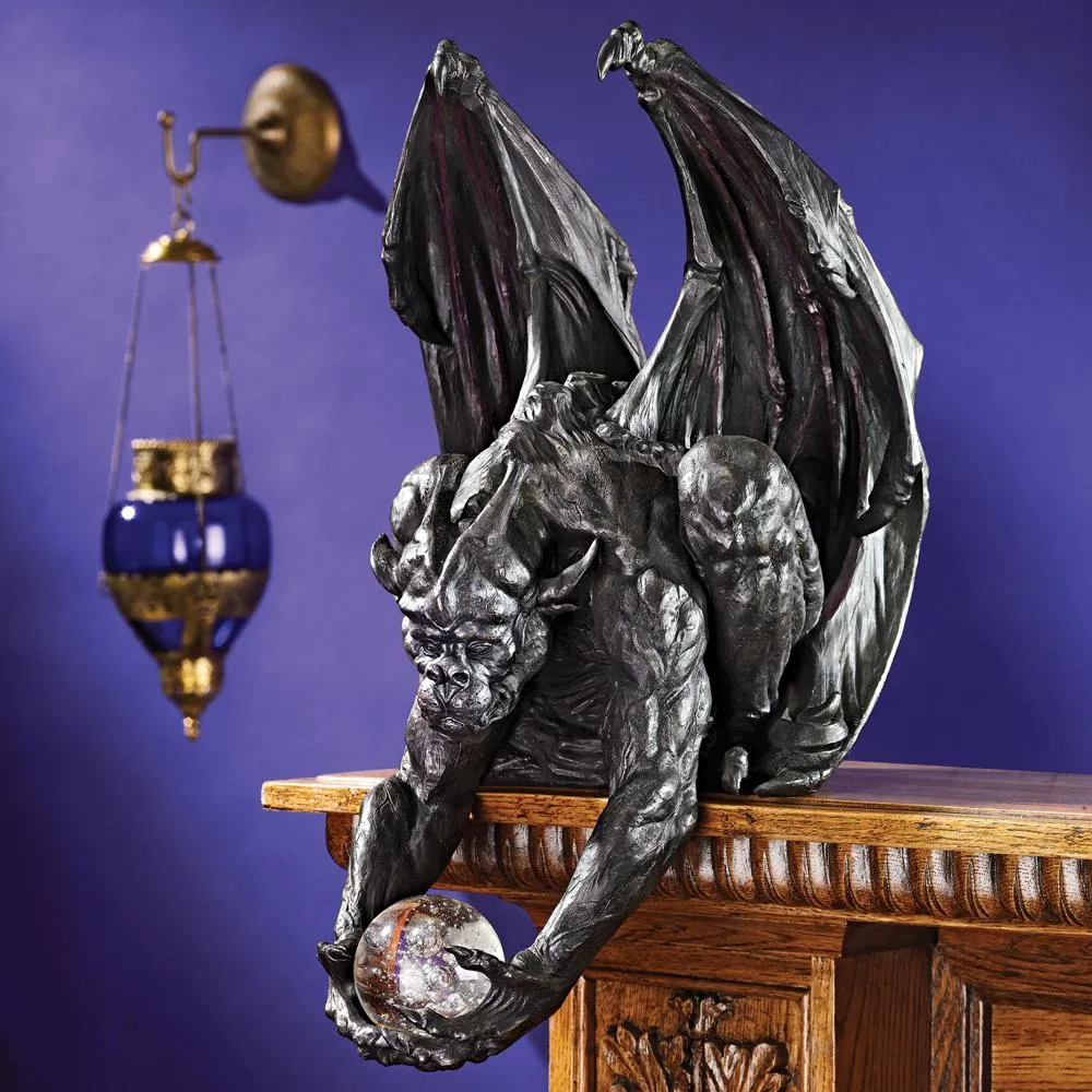 Clutch, Keeper of the Mystic Orb Gargoyle Sitter Statue