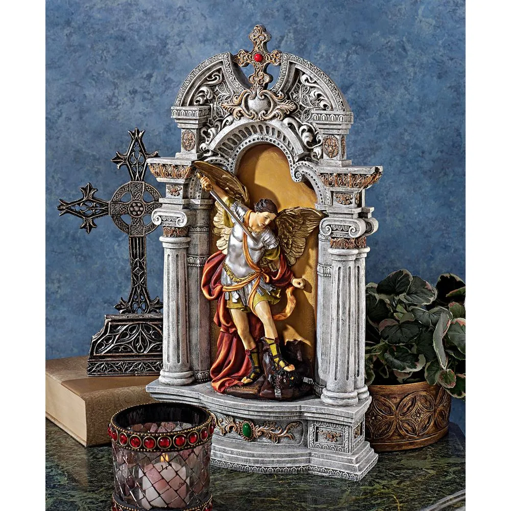 The Niche of Saint Michael the Archangel Statue
