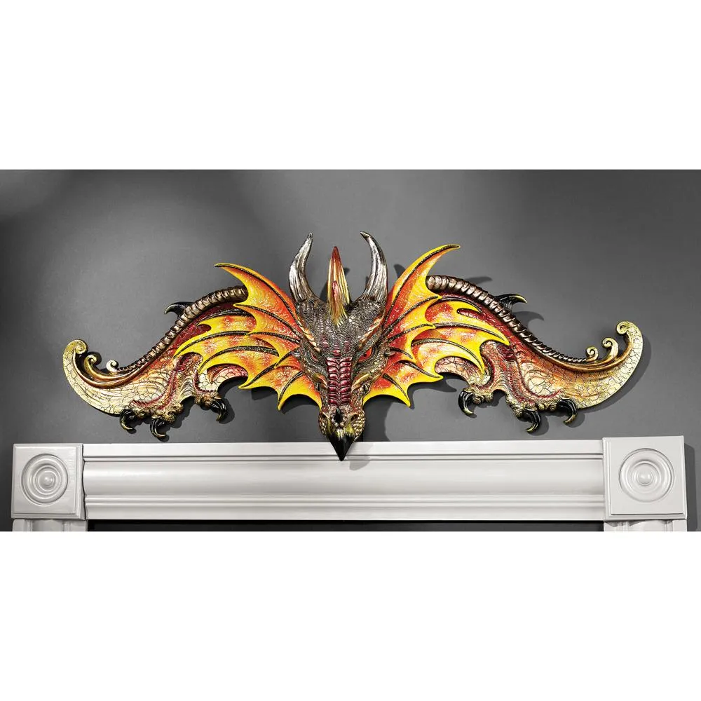 Dragon of Kingsbridge Manor Sculptural Wall Pediment: Each
