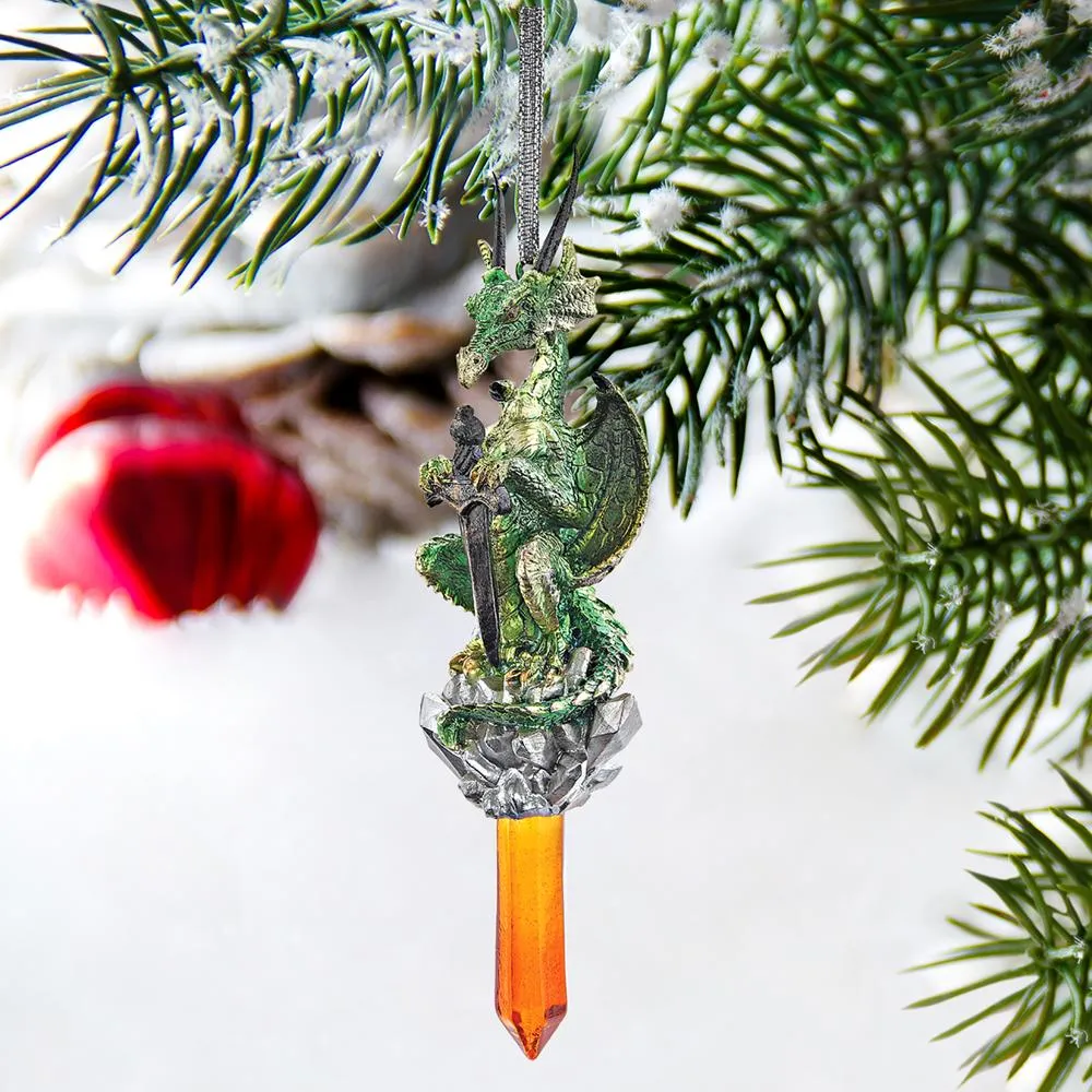 Cicles the Gothic Dragon Collectible Holiday Ornament: Each