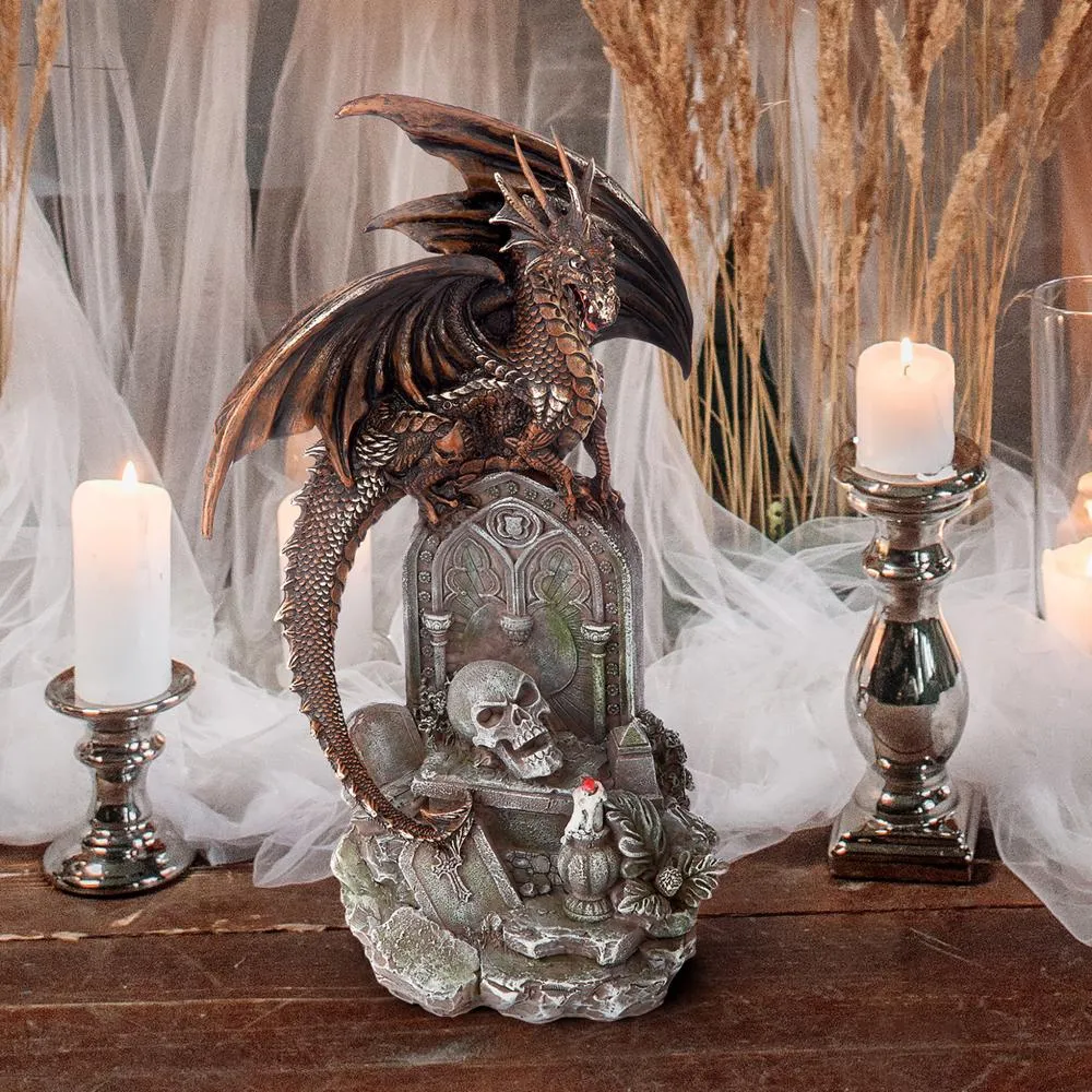 Cruel Wing, Gothic Castle Graveyard Dragon Statue