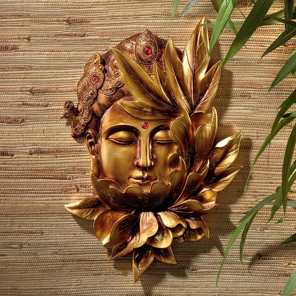 Enlightened Deities Wall Sculptures: Guan Yin