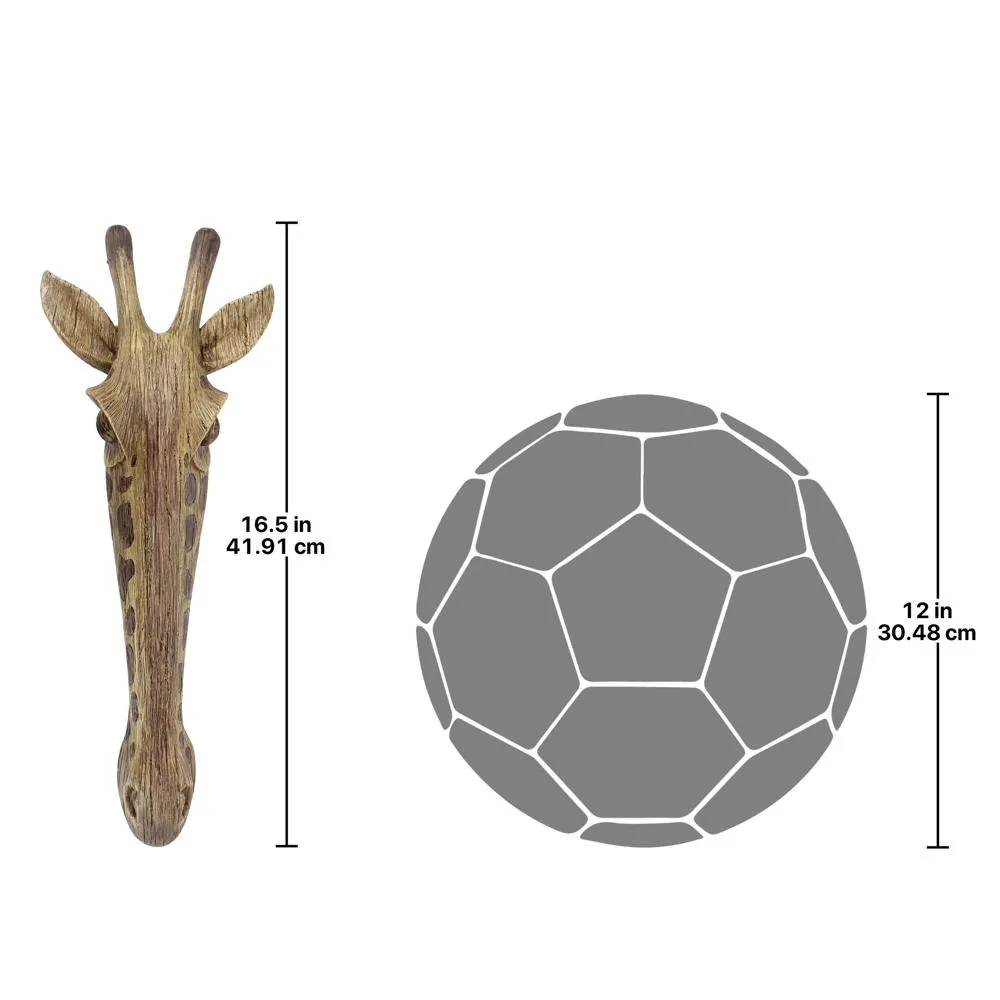 Animal Mask of the Savannah Wall Sculpture: Giraffe