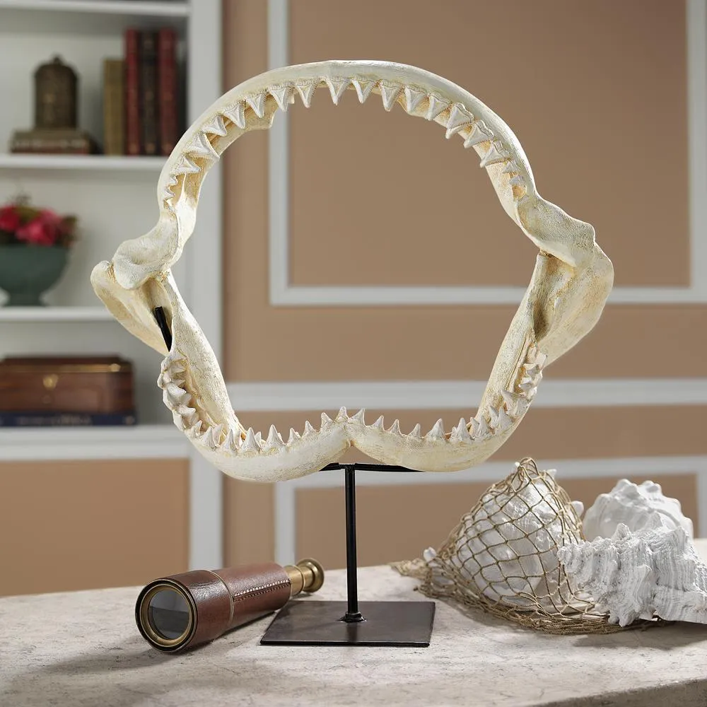 Shark's Jagged Jaws Statue