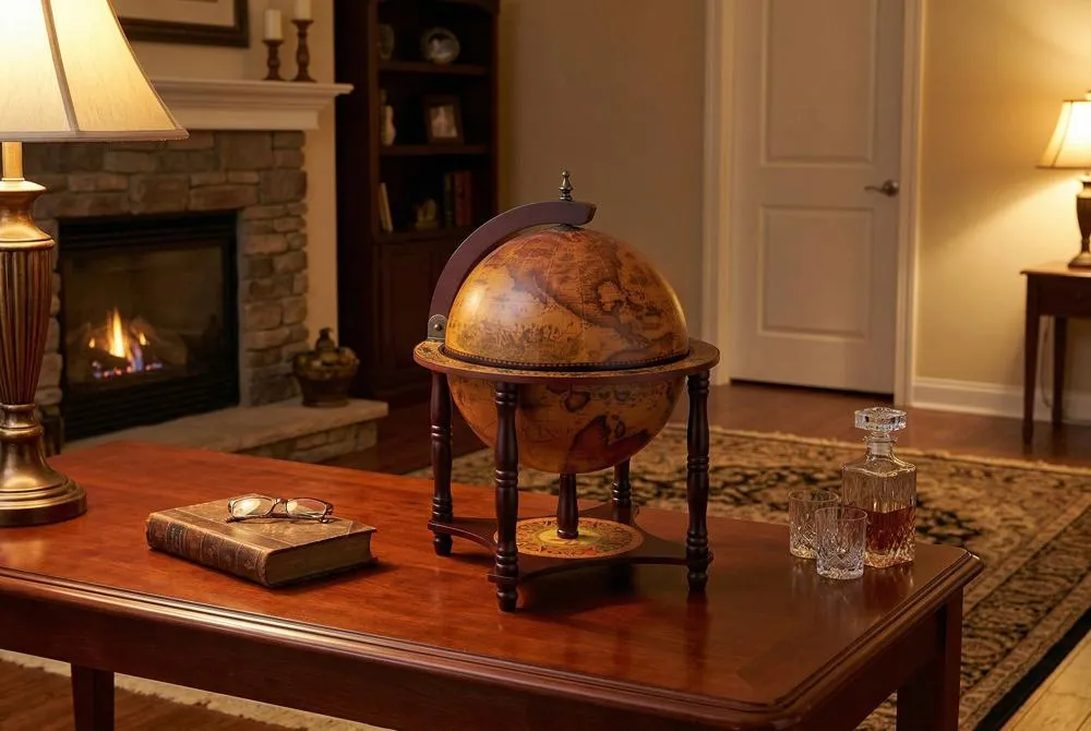 Sixteenth Century Italian Replica Tabletop Globe Bar