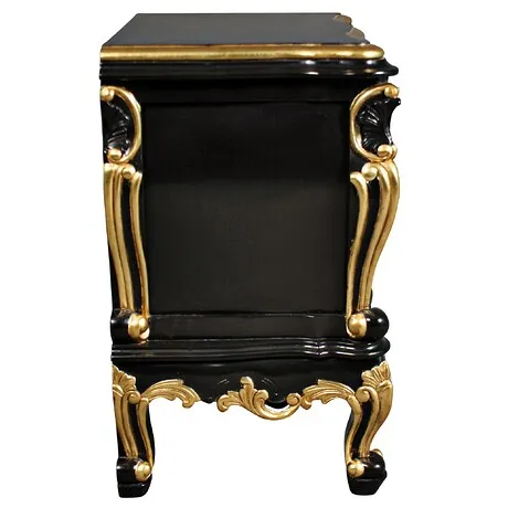 Viennese Rococo Mahogany Nightstand Side Table