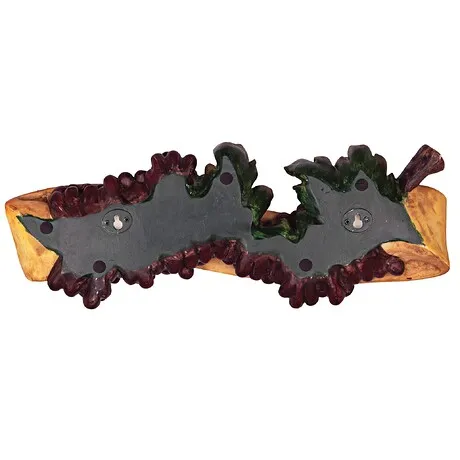 Abbondanza Italian Sign Grape Wall Sculpture: Buon Appetito