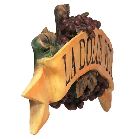La Dolce Vita Italian Sign Grape Wall Sculpture