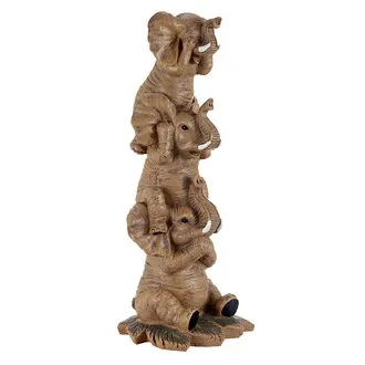 The Hear-No, See-No, Speak-No Evil Elephants Statue: Large
