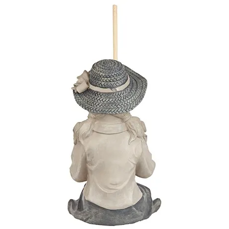 Nellie's Big Catch Fisherwoman Statue: Medium