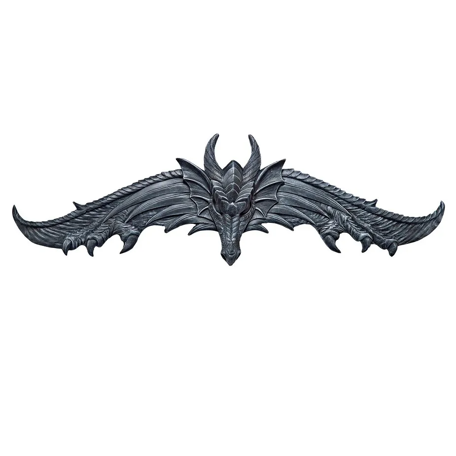 Hardwick Dragon Sculptural Wall Pediment: Each