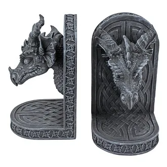 Gray Friar Medieval Dragon Bookend Set
