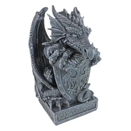 Shield the Arthurian Dragon Statue