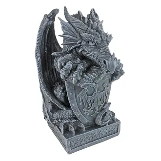 Shield the Arthurian Dragon Statue