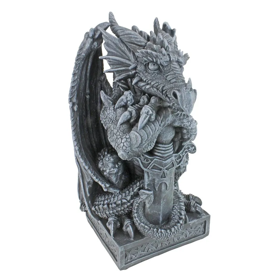 Sword the Arthurian Dragon Statue