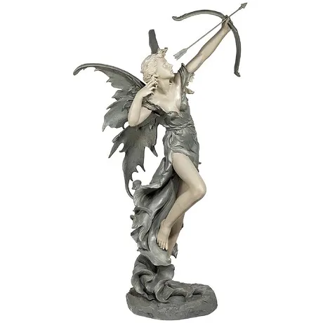 Rhiannon the Archer Garden Fairy Statue: Large