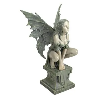 Celtic Fairy's Perilous Perch Garden Statue: Large
