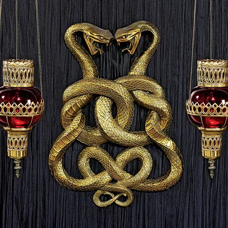 Egyptian Infinity Cobra Twins Snake Wall Sculpture