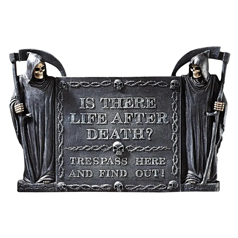 Life After Death: No Trespassing Wall Sculpture