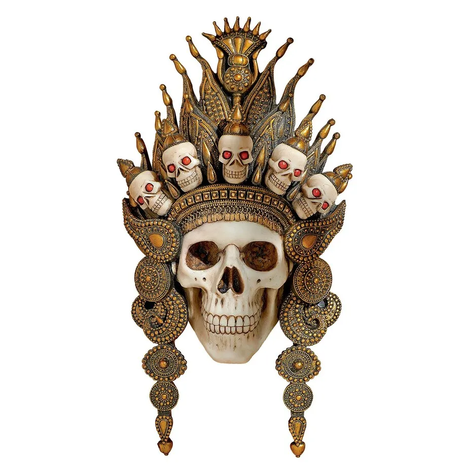 Balinese God of the After Life Skull Mask Wall Sculpture