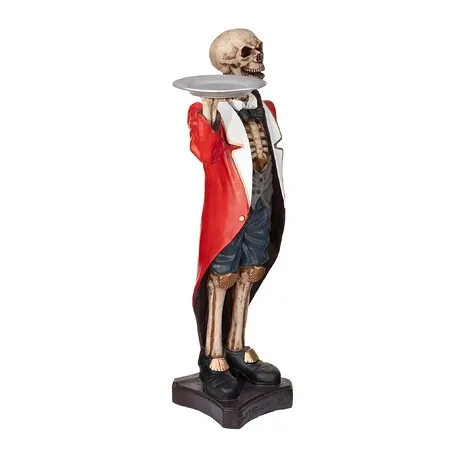 Bones the English Skeleton Butler Sculptural Pedestal Table