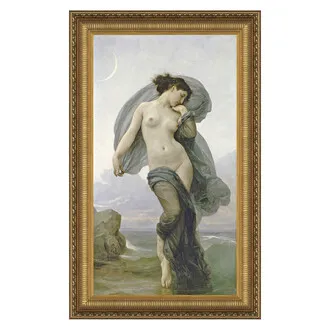 Evening Mood Framed Canvas Replica Painting: Medium