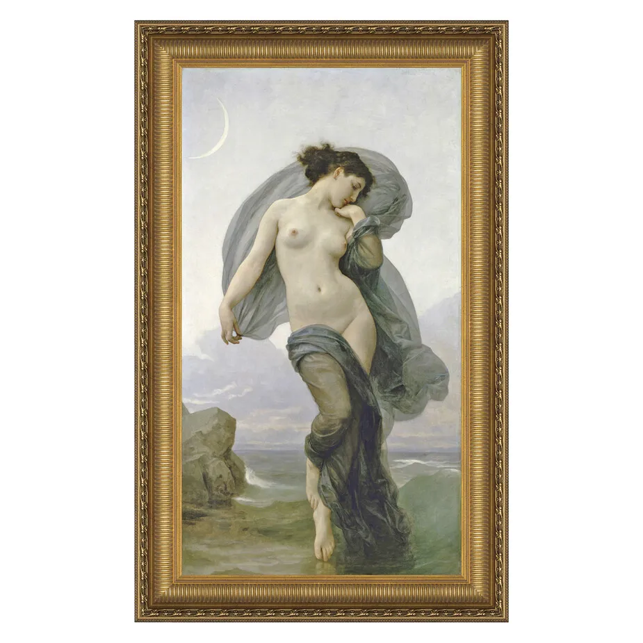Evening Mood Framed Canvas Replica Painting: Grande