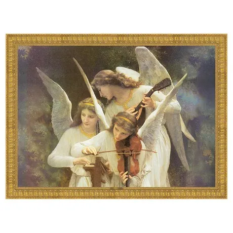Song of the Angels Framed Canvas Replica Painting: Medium