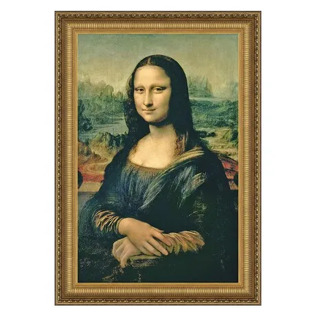 Mona Lisa Framed Canvas Replica Painting: Small