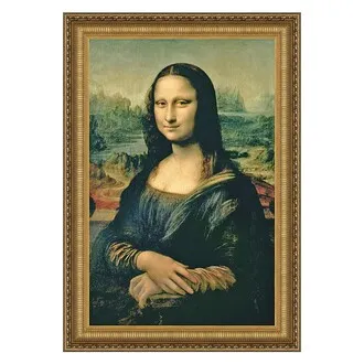 Mona Lisa Framed Canvas Replica Painting: Small