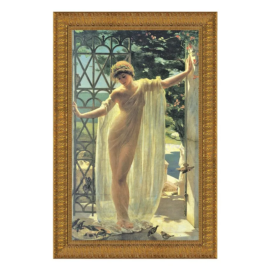 Lesbia Framed Canvas Replica Painting: Medium