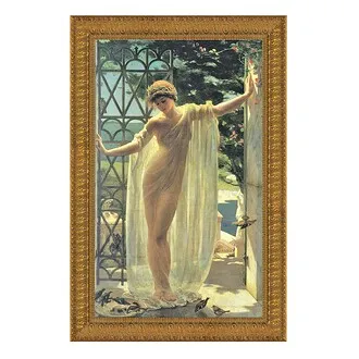 Lesbia Framed Canvas Replica Painting: Grande