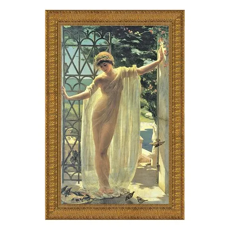 Lesbia Framed Canvas Replica Painting: Estate