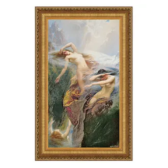 Clyties of the Mist Framed Canvas Replica Painting: Medium