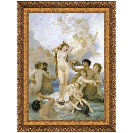 La Naissance de Venus Framed Canvas Replica Painting: Grande
