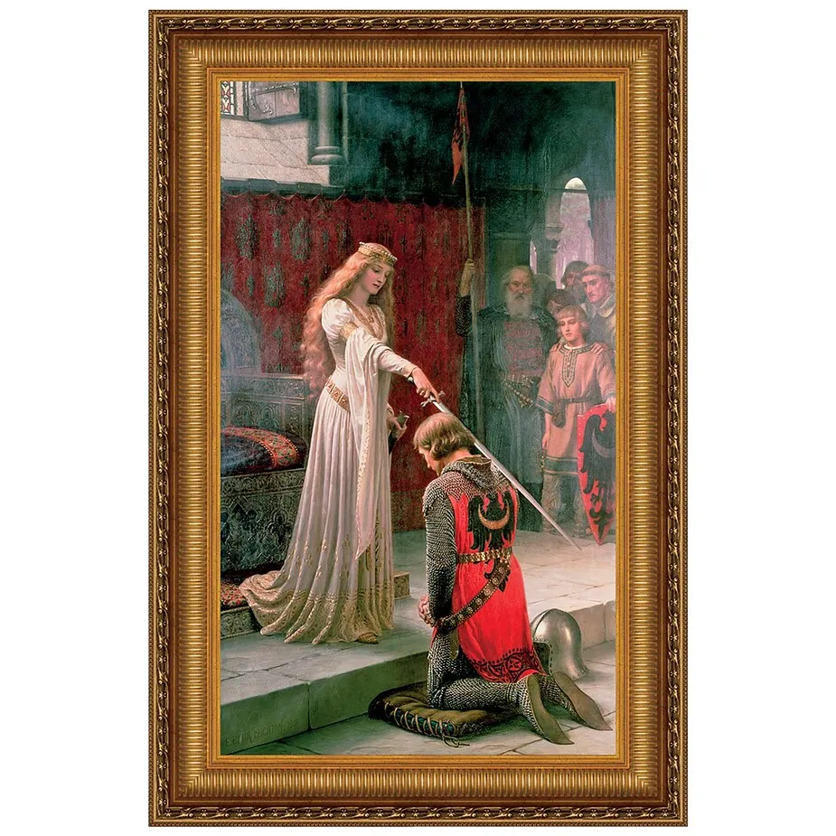 The Accolade Framed Canvas Replica Painting: Medium