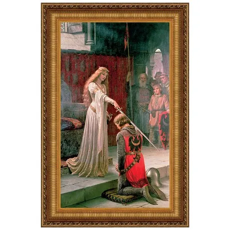 The Accolade Framed Canvas Replica Painting: Large