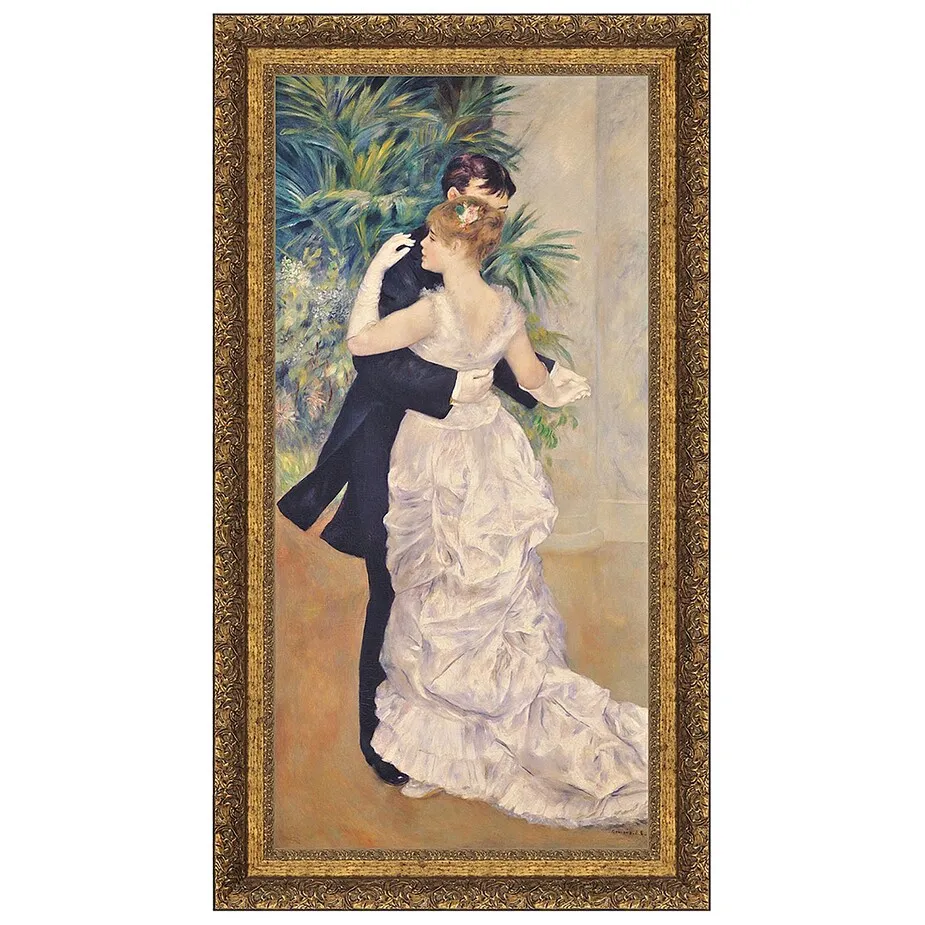 La Danse a la Ville Framed Canvas Replica Painting: Large