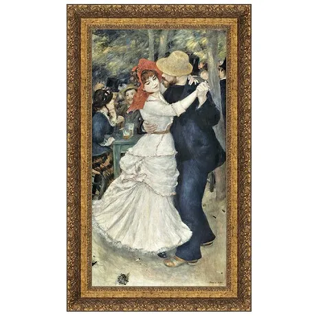 La Danse a Bougival Framed Canvas Replica Painting: Large
