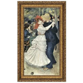 La Danse a Bougival Framed Canvas Replica Painting: Grande